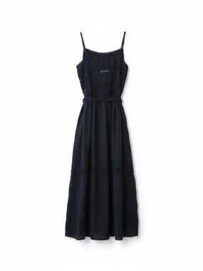🖤 Aritzia Wilfred "Allier" Embroidered Crochet Detail Modal Dress 🖤